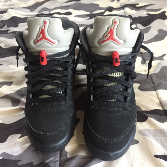 Air Jordan 5 GS “Black Metallic” Sz 7/Women’s 8.5 - Picture 1 of 4